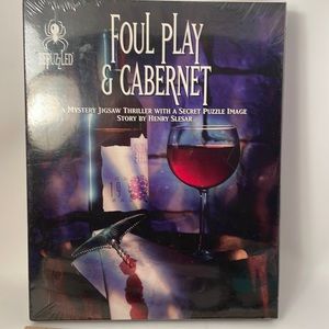 Foul Play & Cabernet Mystery jigsaw thriller party game New Sealed